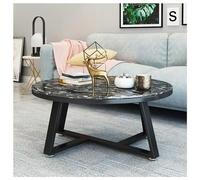 IUBGFTO Table Basse Ronde, Table Basse, Table de canapé, Rangement à 2 Niveaux, Facile à Assembler, Tables Basses pour Salon, Tables Basses pour Salon (F 80CM/31IN)