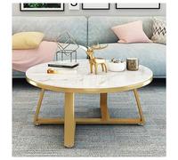 IUBGFTO Table Basse Ronde, Table Basse, Table de canapé, Rangement à 2 Niveaux, Facile à Assembler, Tables Basses pour Salon, Tables Basses pour Salon (A 80CM/31IN)