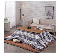 IUBGFTO Table Japonaise avec radiateur électrique pour la Maison, poêle Chauffant Tatami de Chambre à Coucher, Chauffe-Pieds d'hiver, Table Basse en Bois, Meubles de Table de Sol futon (Marron C)