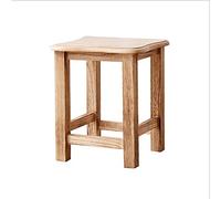 IUBGFTO Tabouret Ottoman en Bois Massif, Tabouret en Bois Massif Paulownia, Petit Repose-Pieds pour Salle de Bain, Cuisine, Chambre à Coucher, Salon, Tabouret à Chaussures (Bois Naturel Grand)