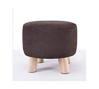 IUBGFTO Tabouret Ottoman en Bois pour canapé, Petit Repose-Pieds, Tabouret de Chaise Basse, décoration Simple pour Salon, Chambre à Coucher, Tabouret à Chaussures (Marron Petit)