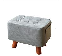 IUBGFTO Tabouret Ottoman en Cuir, Petit Banc en Bois, pour Changer de Chaussures, Repose-Pieds, extérieur, décoration Simple, Salon, entrée, Tabouret à Chaussures (Autre)
