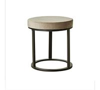 IUBGFTO Tabouret Ottoman Nordique Petit Tabouret Rond Tabouret de Maquillage Repose-Pieds Ottoman Moderne Minimaliste Tabouret à Langer Salon Tabouret à Chaussures (Naturel)