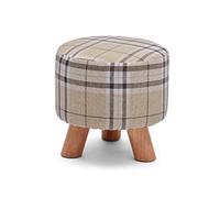 IUBGFTO Tabouret Ottoman Petit canapé Repose-Pieds en Bois Massif Repose-Pieds Bas Changement de Chaussures Tabouret Mignon Simple Repose-Pieds pour dortoir Tabouret de Chaussure de pêche (Rayures)