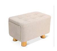IUBGFTO Tabouret Ottoman Repose-Pieds en Bois Massif et Tabouret à Langer Banc carré Tabouret Bas en Bois Massif Chaise Canapé à la Mode et créatif Repose-Pieds Tabouret à Chaussures (Naturel)