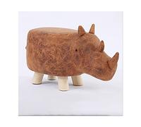 IUBGFTO Tabouret Ottoman Repose-Pieds et poufs en Forme d'animaux, Petit Repose-Pieds en Bois, Pouf de Dessin animé, Tabouret créatif et Mignon, Cadeaux, Tabouret à Chaussures (Marron)