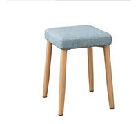 IUBGFTO Tabouret Ottoman, Tabouret de Maquillage, Banc de Salle à Manger, Chaise de Bureau, Repose-Pieds, Repose-Pieds, Coussin Doux, siège de Piano, Tabouret à Chaussures (Bleu 1)