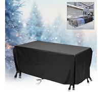 IUCUHE Bâche Salon De Jardin Extérieur 160 L x 125 l x 75 H cm Bache pour Table Exterieur,420D Oxford Imperméable Housse De Protection pour Salon Et Table De Jardin avec Corde et Boucle Verrouillage