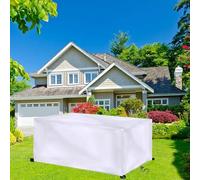 IUCUHE Housse de Table Exterieure,Housse Protection Table Jardin 320x150x74cm/LxWxH Bache Salon de Jardin Exterieur Impermeable,Anti-UV 420D Oxford Tissu Housse de Meuble Étanche
