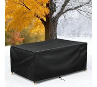 IUCUHE Housse Salon de Jardin Exterieur Imperméable 61x51x41/L x Largeur x H Rectangulaire Housse Table et Chaise de Jardin,Bache Meubles Housses de Protection Table Extérieure avec Cordon de Serrage