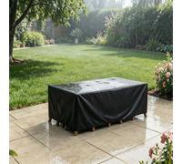IUCUHE Housse Table de Jardin Impermeable 175x140x85cm/LxlxH Housse Salon de Jardin Exterieur,Bache Table Exterieur Impermeable,Anti-UV, pour Meubles Résistant,Déchirure avec Cordons De Serrage