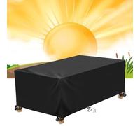 IUCUHE Housses De Mobilier De Jardin 195x100 Housse Salon Housse De Salon De Jardin,Housse Table De Jardin Exterieur,imperméable 600d Oxford Protection Table Exterieur 195x100x75cm/LxlxH