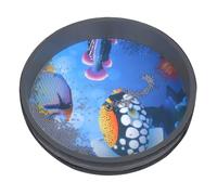 IUDWCG 1 pièce de tambour à vagues océaniques, instrument de percussion à tambour à vagues océaniques rempli de billes d'acier pour instruments de percussion remplis de billes d'acier (20 cm)