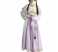 IUERVPS Robe Hanfu chinoise for femme, costume traditionnel confortable et respirant for spectacle de danse(Purple,M)