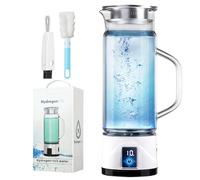 IUHFSIFS Bouteille d'eau d'hydrogène de 1 l avec brosse 【1 l Super Cup - Boisson tout au long de la journée】【Nouvelle percée dans le domaine de la santé】 La tasse à eau hydrogène absorbe le SPE