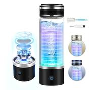 IUHFSIFS Bouteille d'eau hydro 【0 chlore, 0 ozone et 0 métaux lourds】Générateur d'eau d'hydrogène de 450 ml, adopte la technologie SPE et PEM, génère rapidement une tasse d'eau riche en hydrogène en