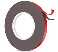 IUHRIE Ruban Adhésif Double Face Extra Fort,10mm x 10m,Résistant à la Chaleur et Imperméable,Pour Voiture,Moulure,LED,Décoration Murale et Bureau,Adhésif Multifonction