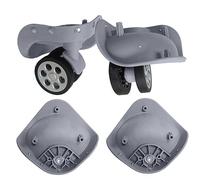 Iuhtrb 1 paire de valises A79 - Accessoires de réparation à 360 degrés - Pièces de roue de chariot pour femme et homme - Kit de remplacement, gris clair, One Size