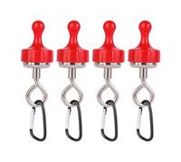 Iuhtrb 4pcs Hook Magnétique De Camping Extérieur avec des Accessoires Tente À La Rouille Type Lourde pour L'installation D'éclairage Tente