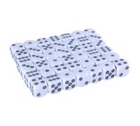 Iuhtrb 50pcs 16 Mm Sixaxes Dices Set Acrylics Game Dices Classroom Teaching Dices Educational Counting Toy Math Learning Dices Table Table Board Game Dices Playing Dices