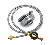 Iuhtrb Adaptateur De Carburant en Plein Air Camping Randonnée Randonnée Butanes À Gaz Connecteur Connecteur avec Tube D'extension De Poêle À Gaz