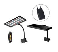 Iuhtrb Ajustez Luminosité LED Fishtanks Light avec Minuterie Clip USB sur Lampe pour Les Petits Aquariums Fishtanks Kits D'éclairage Clip sur FishTanks Lampe