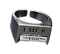 Iuhtrb Anneaux De Contrôle De L'humeur Rotatif Créatifs Rotation Des Bagues D'ambiance Rotatifs Distinctives Avec Message Gravé Pour Un Spécial Offrant Une Bague D'usure Quotidienne