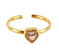 Iuhtrb Bagues de fiançailles vintage carrée/cœur/fleur réglables en zircon géométrique pour les doigts Accessoire de fête et tenue décontractée, White, Comme décrit, Comme décrit.