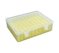 Iuhtrb Boîte de rangement de bureau transparente multifonction robuste avec 30 sections pour organiser la maison, le tri des bijoux, taille unique, Comme décrit