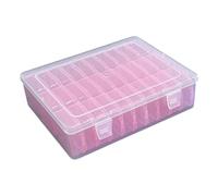 Iuhtrb Boîte de rangement de bureau transparente multifonction robuste avec 30 sections pour organiser la maison, le tri des bijoux, taille unique, Comme décrit