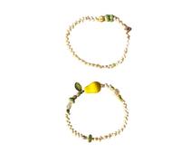 Iuhtrb Bracelet délicat en forme de poire réglable et léger pour femme et fille - À porter au quotidien - Cadeau élégant et décontracté