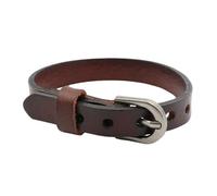 Iuhtrb Bracelet en cuir - Bijou de poignet élégant - Bracelet unique en cuir avec perles - Pour femme et homme - À porter au quotidien, taille unique, Comme décrit