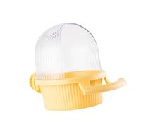 Iuhtrb Cage D'oiseau Pratique Suspendue Boîte Mangeoires en Plastique Peroufères Dispensateur Alimentaire pour Les Propriétaires d'animaux Offrant Grand Stockage D'aliments Antibisphe