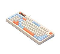 Iuhtrb Clavier portable à film mince 98 touches, plusieurs systèmes compatibles avec la disposition ergonomique et le clavier d'éclairage ARGB