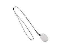 Iuhtrb Collier avec pendentif en acier robuste et polyvalent - Accessoire de bijoux portable pour un look poli - Utilisation quotidienne - Style décontracté - Pour le bureau, taille unique, Comme