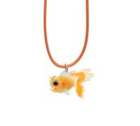 Iuhtrb Collier avec pendentif mignon en résine et corde cirée, chaîne ras du cou tendance pour femme, taille unique, Comme décrit, Comme décrit.