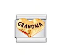 Iuhtrb Composants personnalisables en forme de lettre en forme de cœur en acier inoxydable de qualité supérieure, assemblage modulaire idéal pour les projets de bijoux, perles de charme