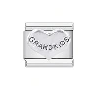 Iuhtrb Composants personnalisables en forme de lettre en forme de cœur en acier inoxydable de qualité supérieure, assemblage modulaire idéal pour les projets de bijoux, perles de charme