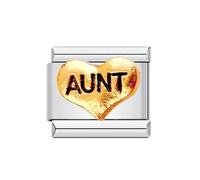 Iuhtrb Composants personnalisables en forme de lettre en forme de cœur en acier inoxydable de qualité supérieure, assemblage modulaire idéal pour les projets de bijoux, perles de charme