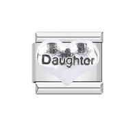 Iuhtrb Composants personnalisables en forme de lettre en forme de cœur en acier inoxydable de qualité supérieure, assemblage modulaire idéal pour les projets de bijoux, perles de charme