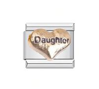 Iuhtrb Composants personnalisables en forme de lettre en forme de cœur en acier inoxydable de qualité supérieure, assemblage modulaire idéal pour les projets de bijoux, perles de charme