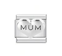 Iuhtrb Composants personnalisables en forme de lettre en forme de cœur en acier inoxydable de qualité supérieure, assemblage modulaire idéal pour les projets de bijoux, perles de charme