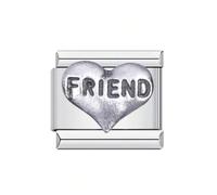 Iuhtrb Composants personnalisables en forme de lettre en forme de cœur en acier inoxydable de qualité supérieure, assemblage modulaire idéal pour les projets de bijoux, perles de charme