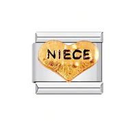 Iuhtrb Composants personnalisables en forme de lettre en forme de cœur en acier inoxydable de qualité supérieure, assemblage modulaire idéal pour les projets de bijoux, perles de charme