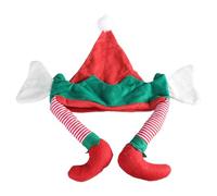 Iuhtrb Cosplay Elfes Chapeau Noël Pile Bonnet Vacances Leprechaun Cheerful Streetwear Blingbling Casquettes Kid Chapeau Noël Chapeaux pour enfants