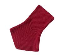 Iuhtrb Écharpe chaude et coupe-vent amovible pour femme - Col roulé - Ponchos à col roulé - Accessoire de superposition d'épaule - Col polyvalent, rouge vin, taille unique