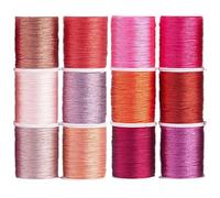 Iuhtrb Élégant Assortiment Couleurs Chantiers Cordon Polyester Robustes pour Bracelets Faits À Main Fournitures D'artisanat Création Collier
