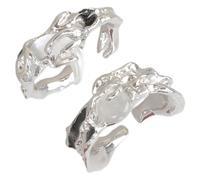Iuhtrb Élégant motif soleil et lune - Bijoux ouverts réglables pour couples symbolisant l'amour éternel et l'engagement - Luxueux et poli