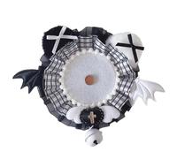 Iuhtrb Élégant porte-badge en dentelle et tissu fait à la main pour femme