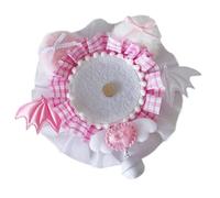 Iuhtrb Élégant porte-badge en dentelle et tissu fait à la main pour femme